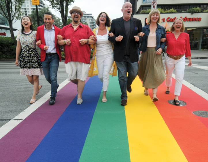 Rainbow Crosswalk Lonsdale Avenue North Vancouver