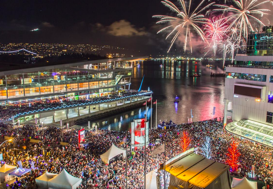 New Years Eve Canada Place Vancouver British Columbia Canada