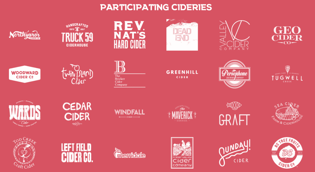 BC Cider Festival Companies Brands