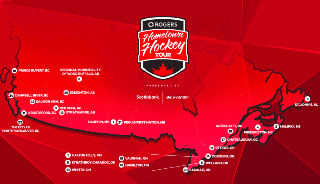 2020 Rogers Hometown Hockey Locations Dates Canada