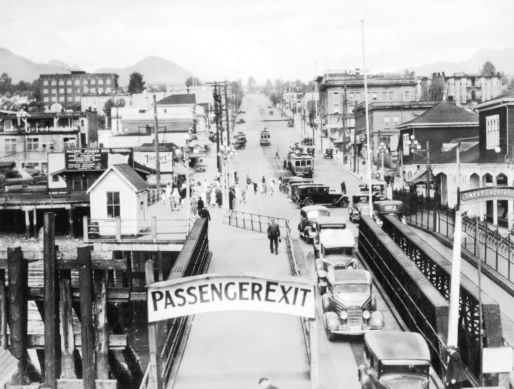 NVMA North Vancouver Museum Archives Lower Lonsdale Shipyards North Vancouver Ferry Passenger Exit