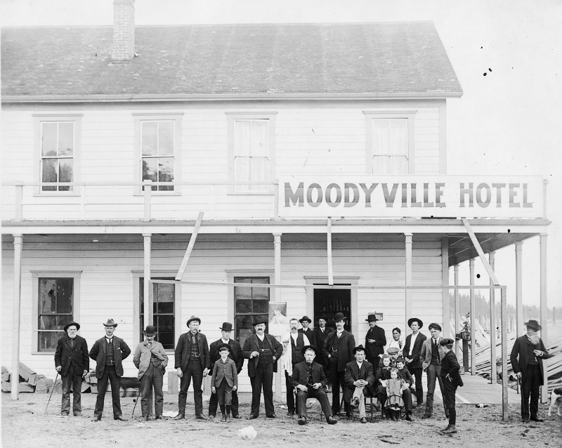 NVMA North Vancouver Museum Archives Lower Lonsdale Shipyards North Vancouver Moodyville Hotel 1863