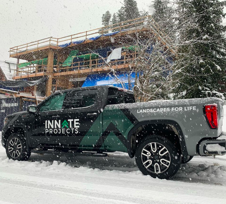Snow Winter Landscaping North Vancouver British Columbia Canada with Innate Projects