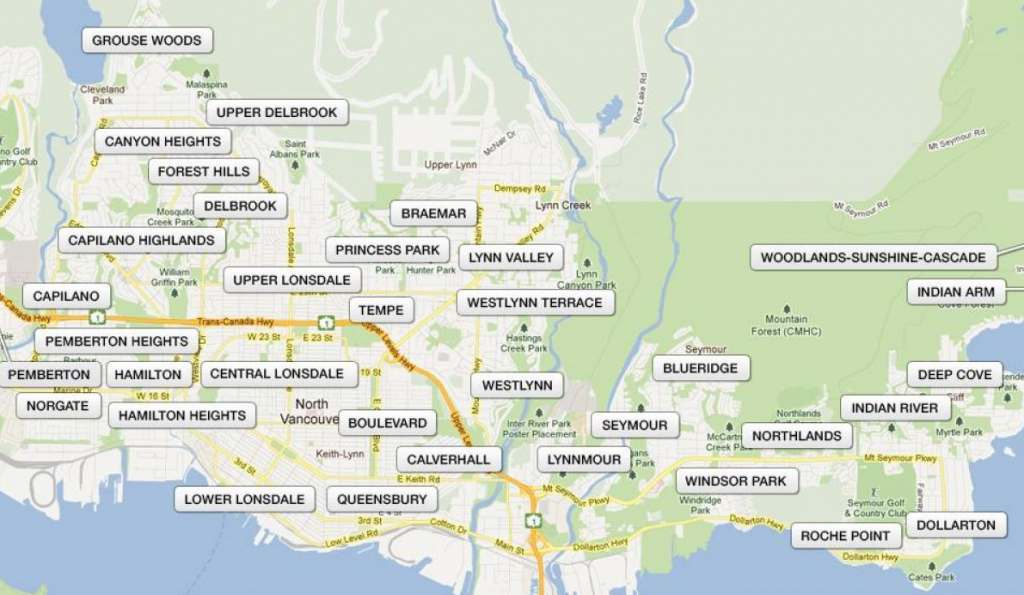 District of North Vancouver Neighbourhoods