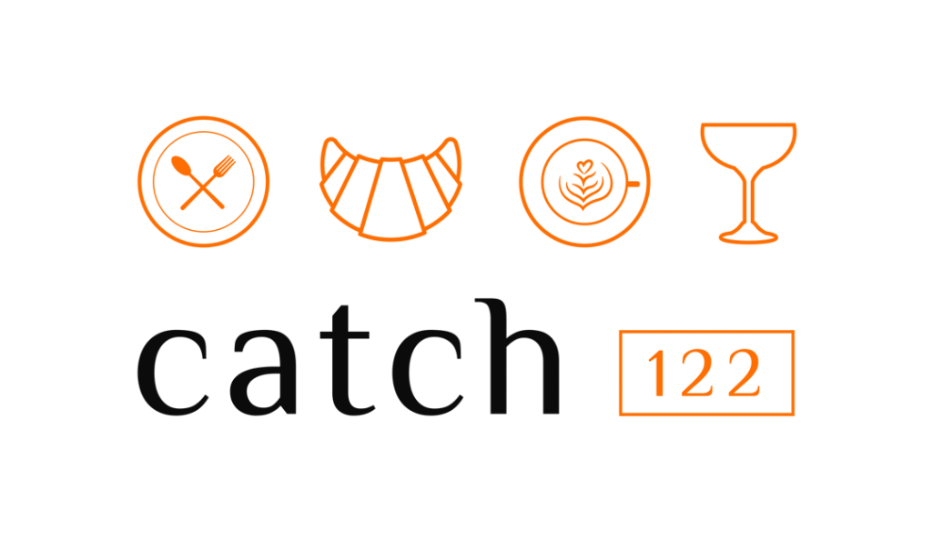 Logo Catch 122 Cafe Bistro Restaurant Serving Breakfast Brunch Lunch Lower Lonsdale Shipyards North Vancouver British Columbia Canada