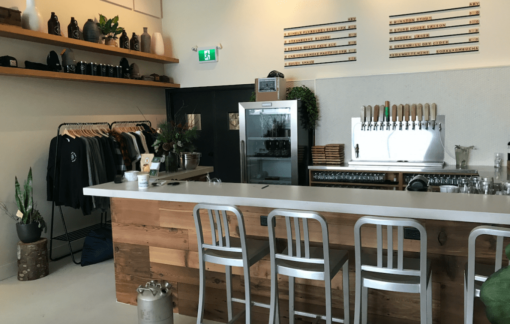 Bar Service Area at North Point Brewing North Vancouver Shipyards District