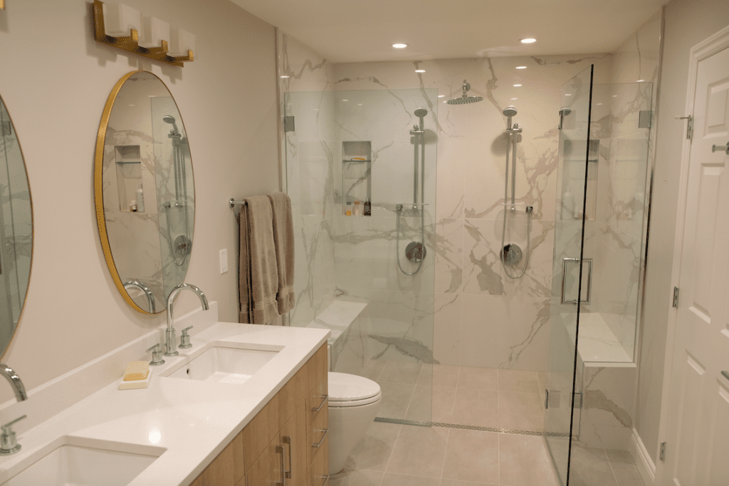 Coordinated Kitchen and Bath Custom Bathroom