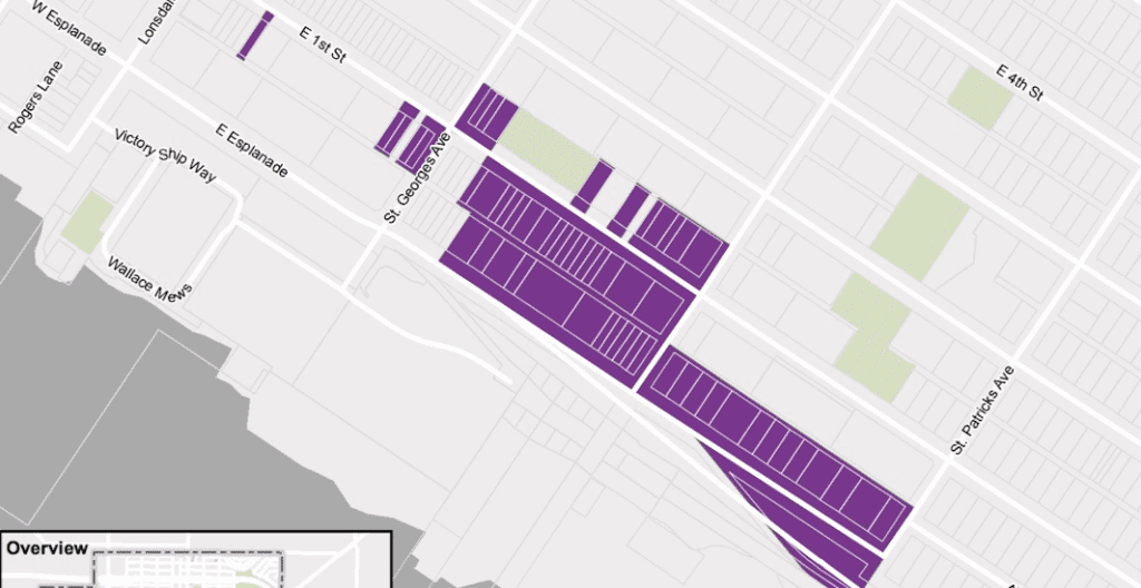 Map Location Brewery District Lower Lonsdale Shipyards North Vancouver