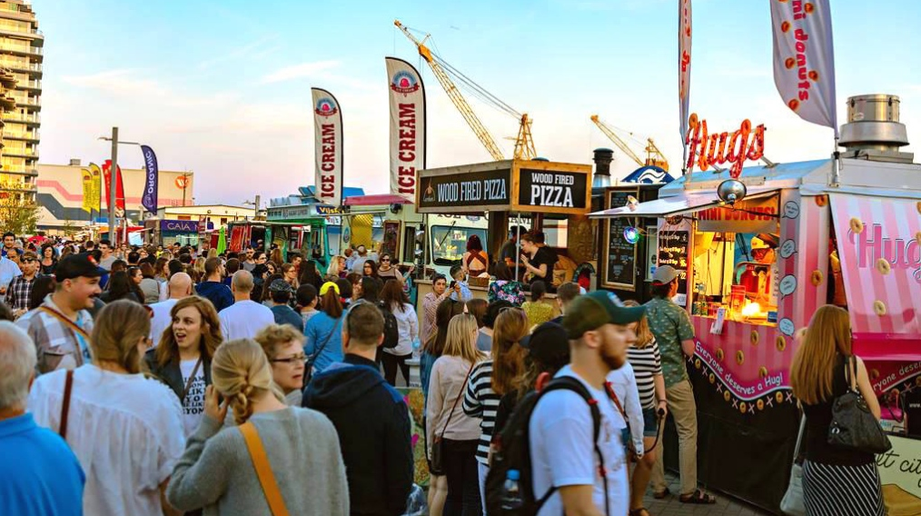 Boardwalk Waterfront by Lonsdale Quay Vendors for Shipyards Night Market North Vancouver