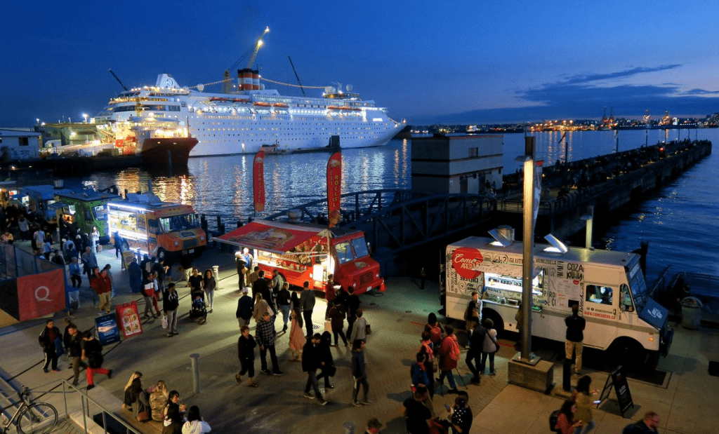 Burrard Dry Dock Pier beside the Shipyards Night Market North Vancouver