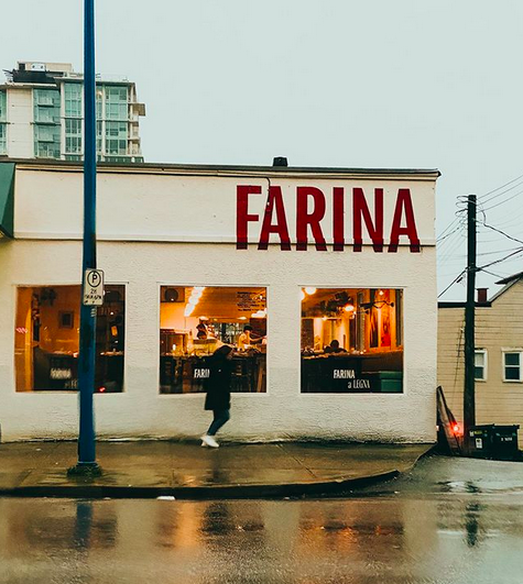 Farina a Legna Restaurant Storefront