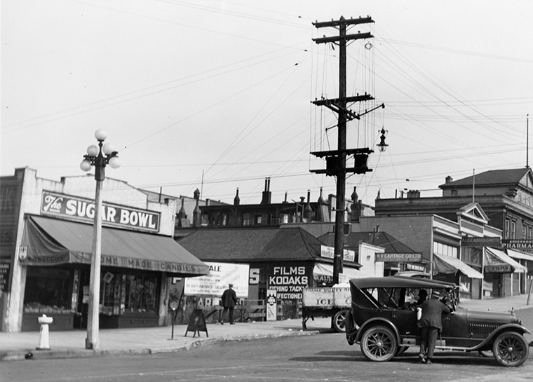 NVMA North Vancouver Museum Archives Lower Lonsdale Shipyards North Vancouver Old Car