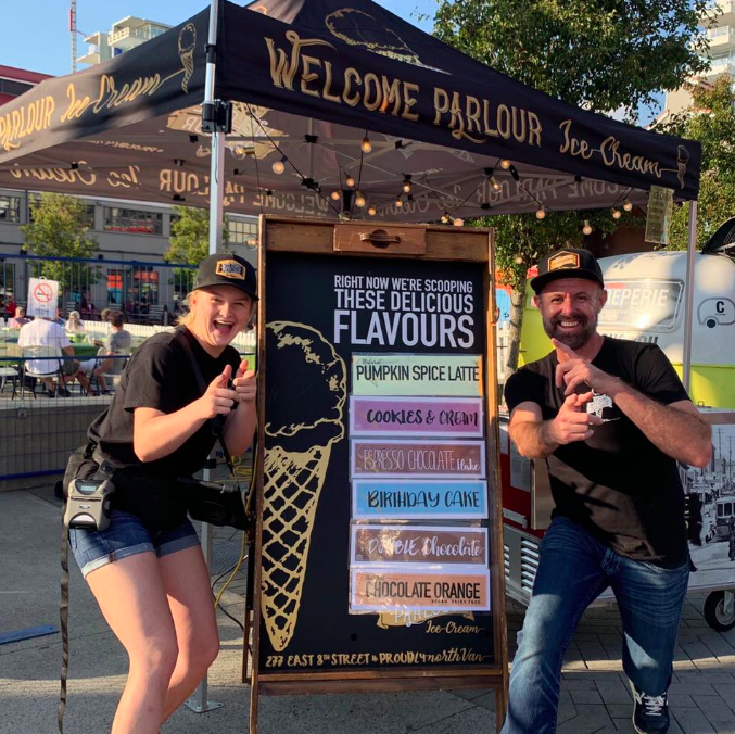 Welcome Parlour Ice Cream Shop Lower Lonsdale Shipyards North Vancouver British Columbia Canada Event Booth