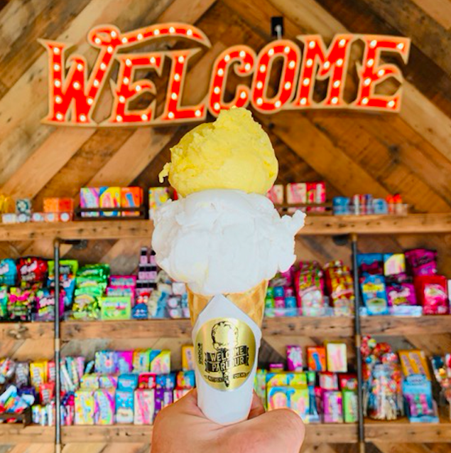 Welcome Parlour Ice Cream Shop Lower Lonsdale Shipyards North Vancouver British Columbia Canada Scoop