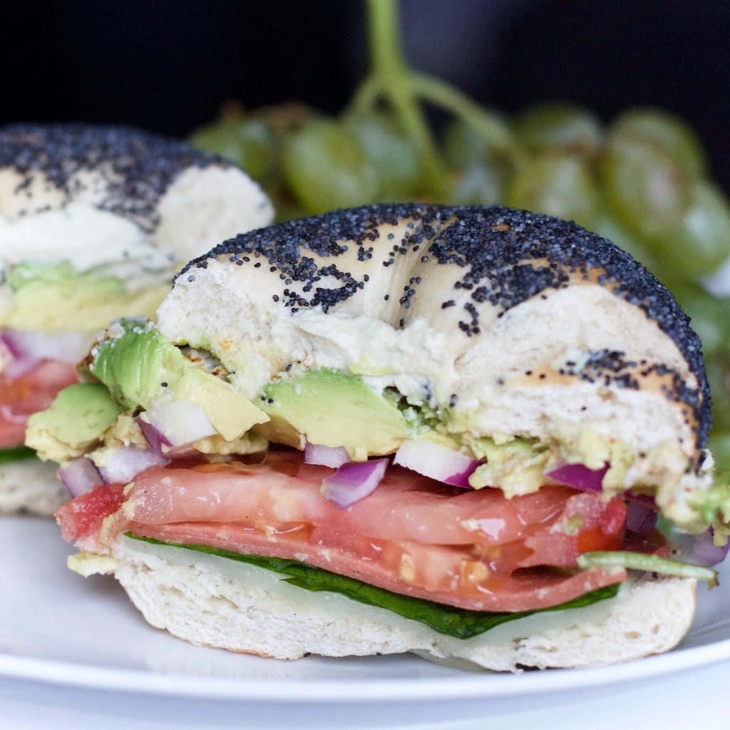 Mount Royal Bagels Factory Avocado Tomato