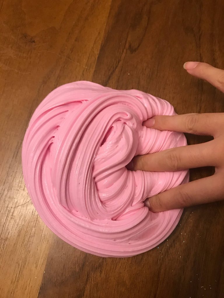 Natural Home Made Vegan Slime Without Borax Pink