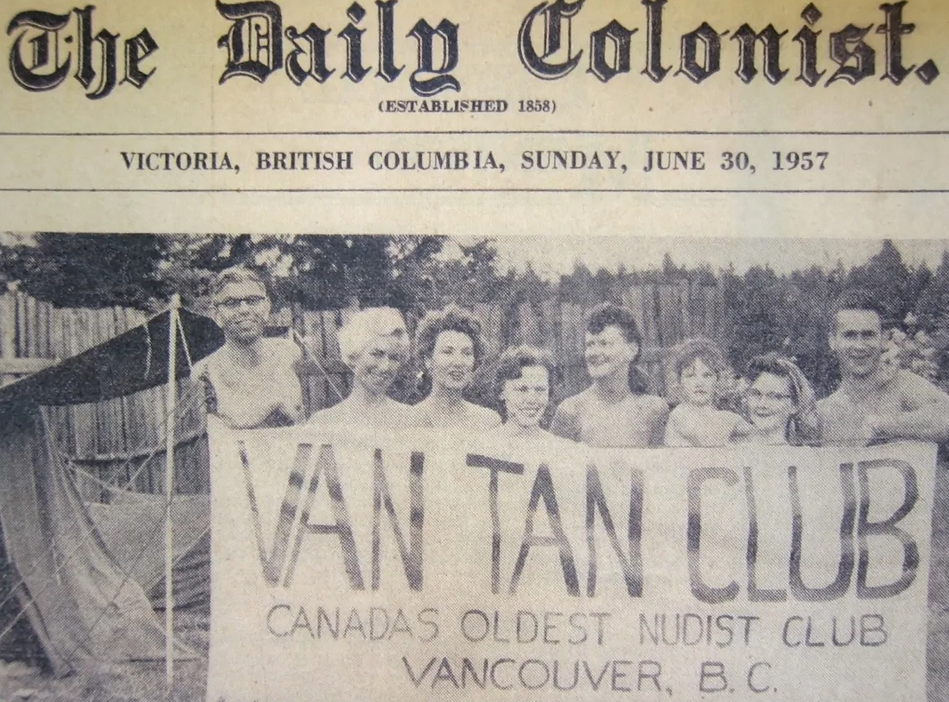 Van Tan Club Nudist Nude Naked Colony Club North Vancouver British Columbia Canada