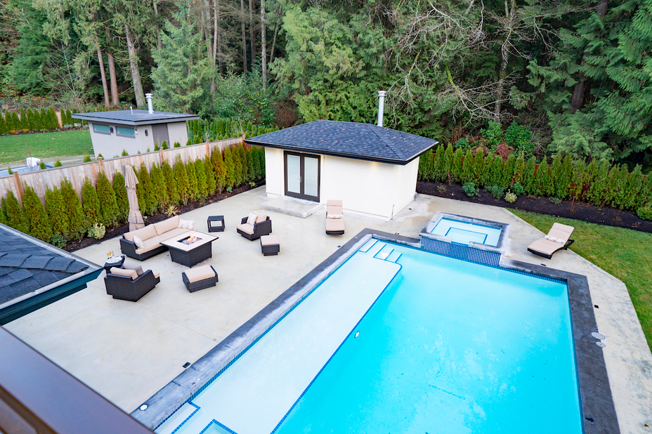 Huge Pool Iraca Construction Custom Home Builder Developer North Vancouver British Columbia Canada