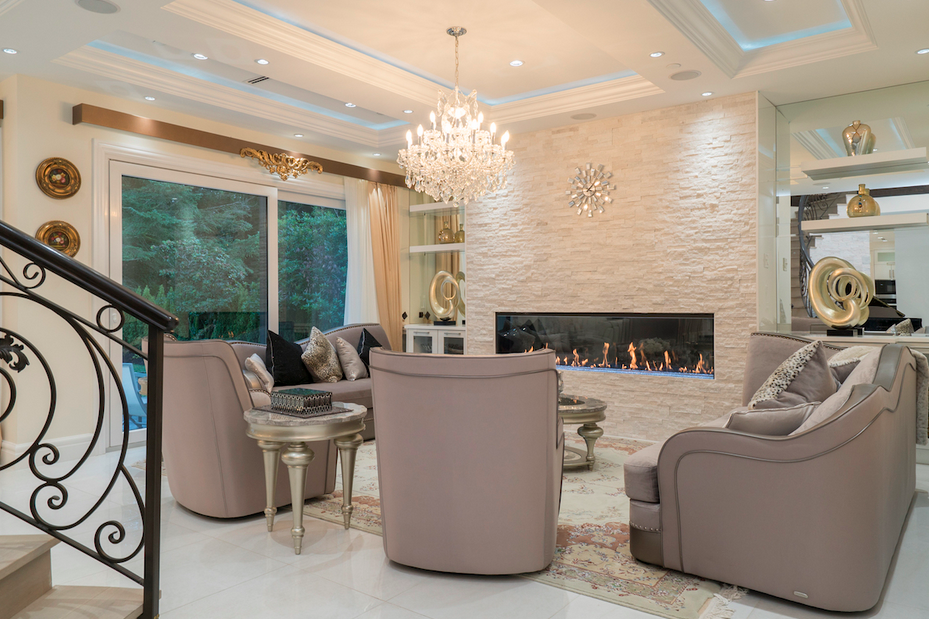 Living Room Iraca Construction Custom Home Builder Developer North Vancouver British Columbia Canada