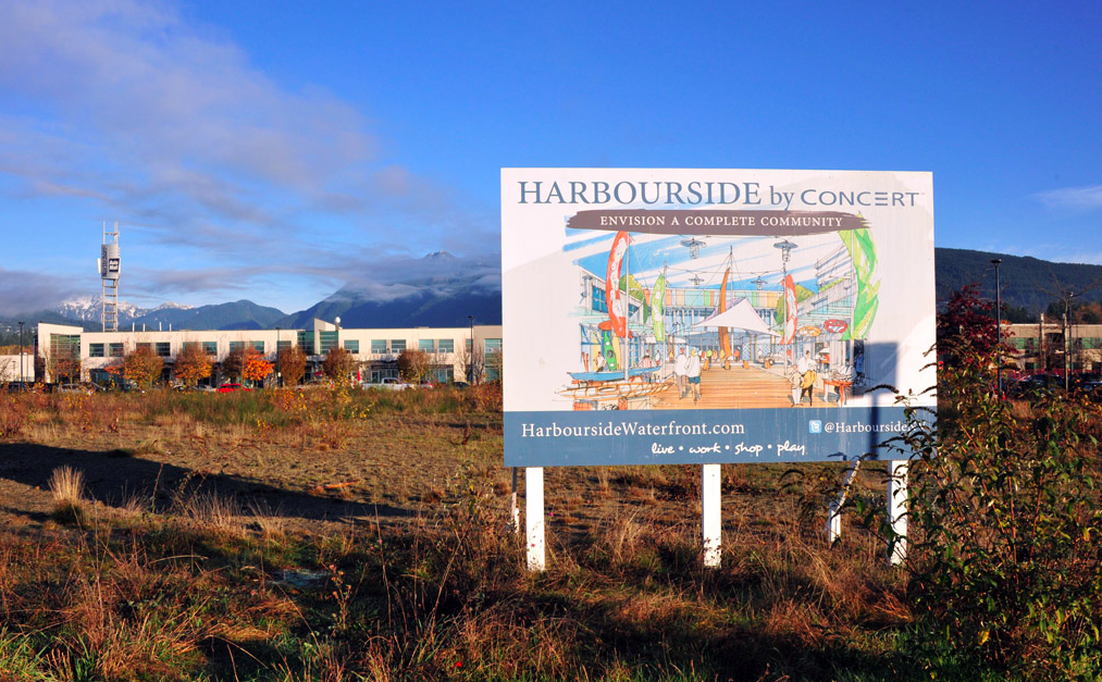 Notice Harbourside Waterfront Real Estate Development North Vancouver British Columbia Canada