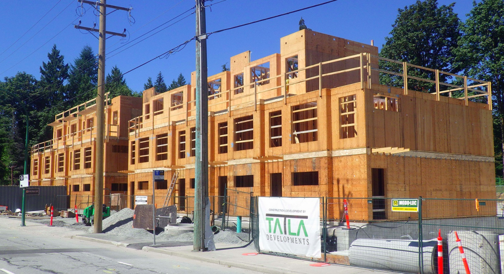Under Construction Photo 27 North Townhouse Development Sustainable Carbon Neutral Home Mount Seymour North Vancouver British Columbia Canada 2
