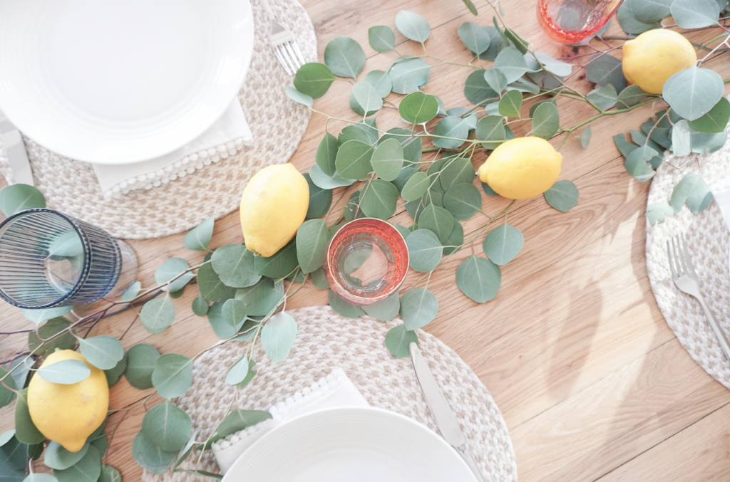 decorating kitchen table for spring