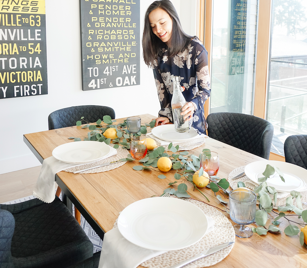 Decorating Kitchen Table for Spring Interior Design by Samantha Potter