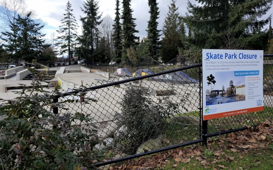 lonsdale skate park beside centennial theatre and harry jerome community centre history photos videos news in north vancouver british columbia canada