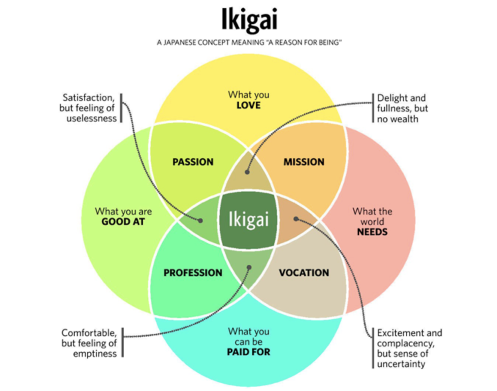 what is ikigai chart infographic